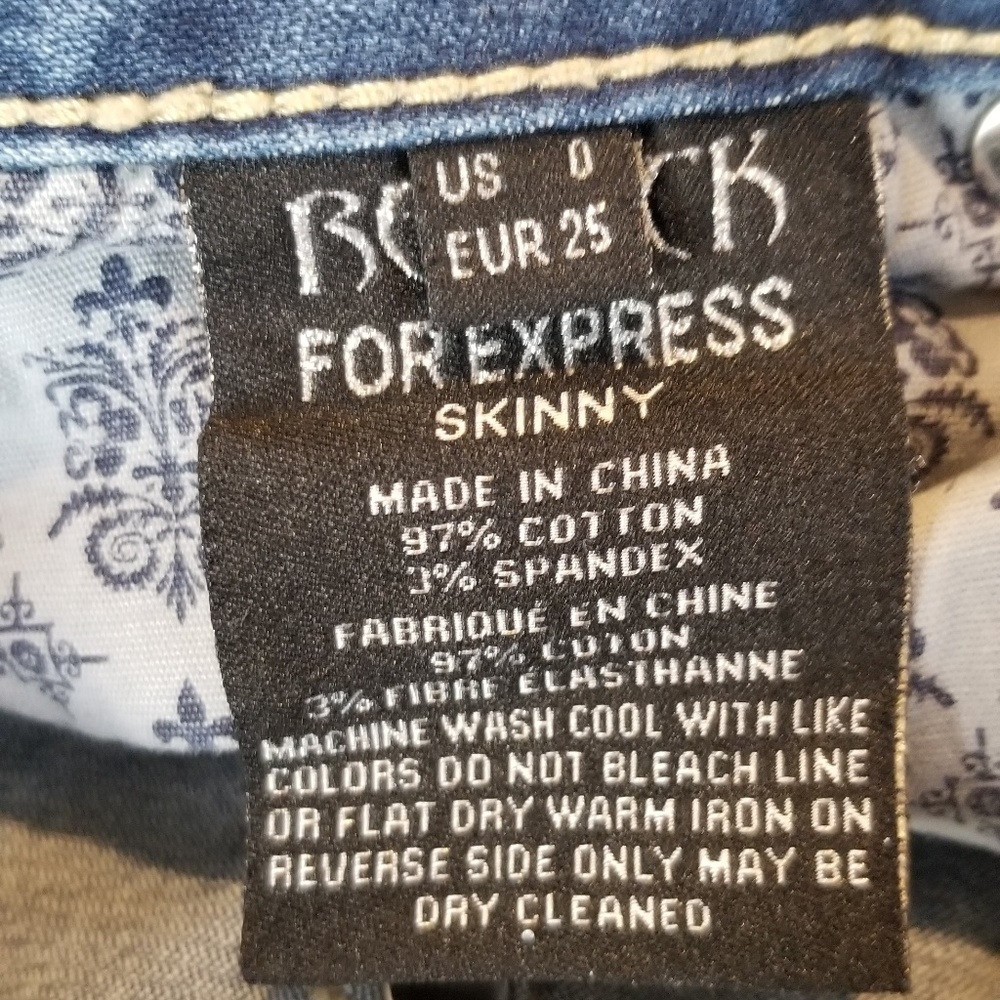 ReRock Skinny Jeans Sz 0 - Picture 4 of 4